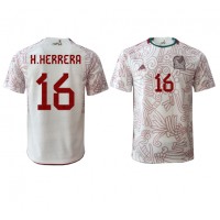 Mexiko Hector Herrera #16 Replika Bortatröja VM 2022 Kortärmad
